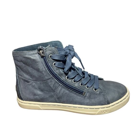 UGG Blue High-Top Sneakers size 6 L - Picture 1 of 5